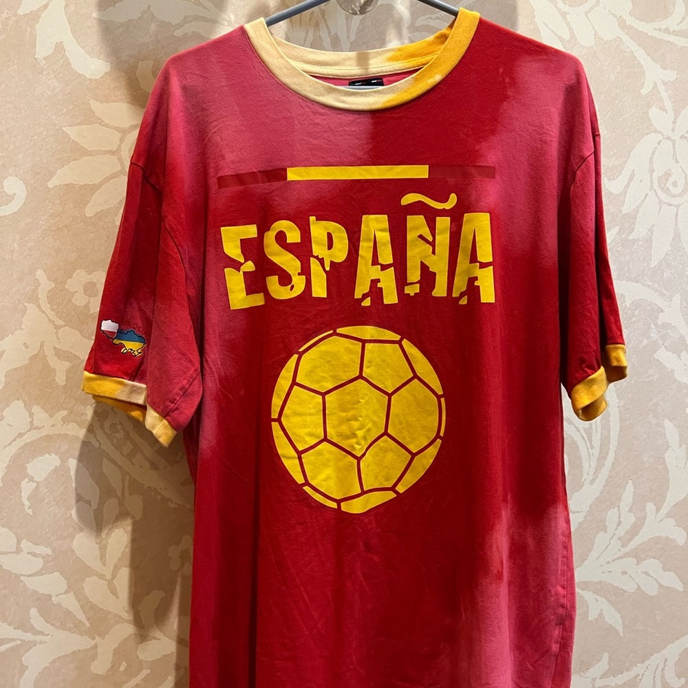 España Eurocopa Spain 2012 Fútbal Shirt Customized